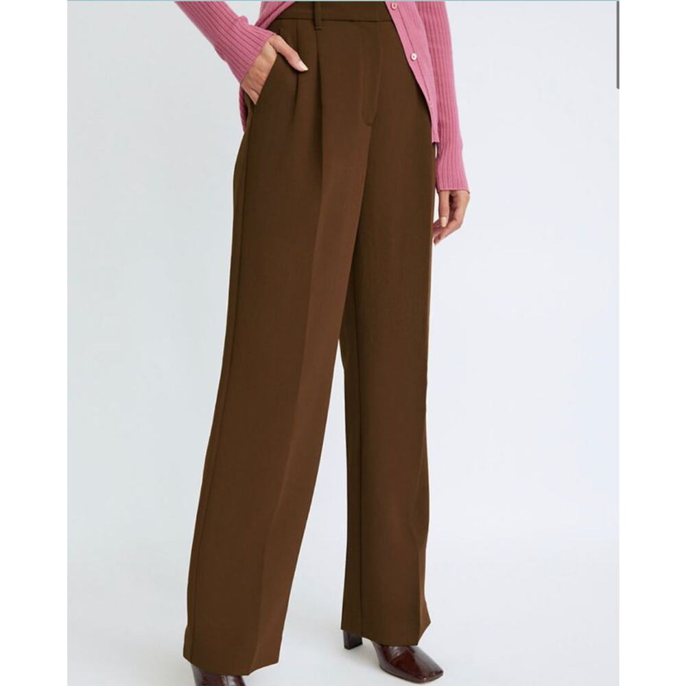 Wilfred The Effortless Pant Crepette in Brown Size 14